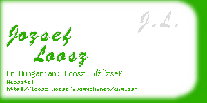 jozsef loosz business card